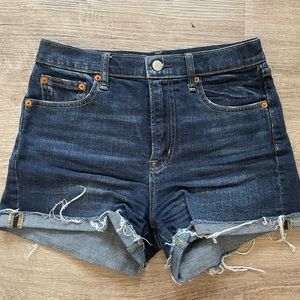 Gap Dark Wash High Rise Shorts